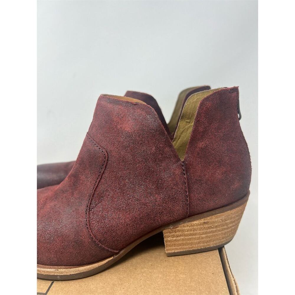 Kork-Ease Women's Skye Red Leather Ankle Boots Size 8M - Picture 2 of 12